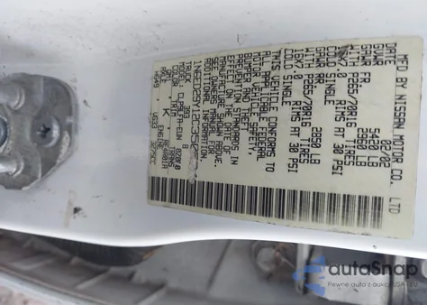 2002 Nissan Frontier Se-V6 from USA, damaged, VIN 1N6ED29Y12C350704